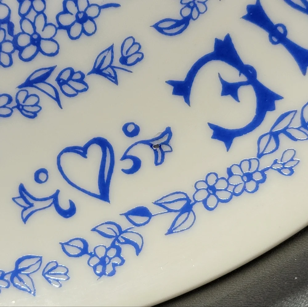A Good Mother Makes a Happy Home Blue White Plate 9